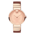 Movado Edge Series rose gold Stainless Steel Rose Gold Dial Quartz Watch for Ladies - 3680013