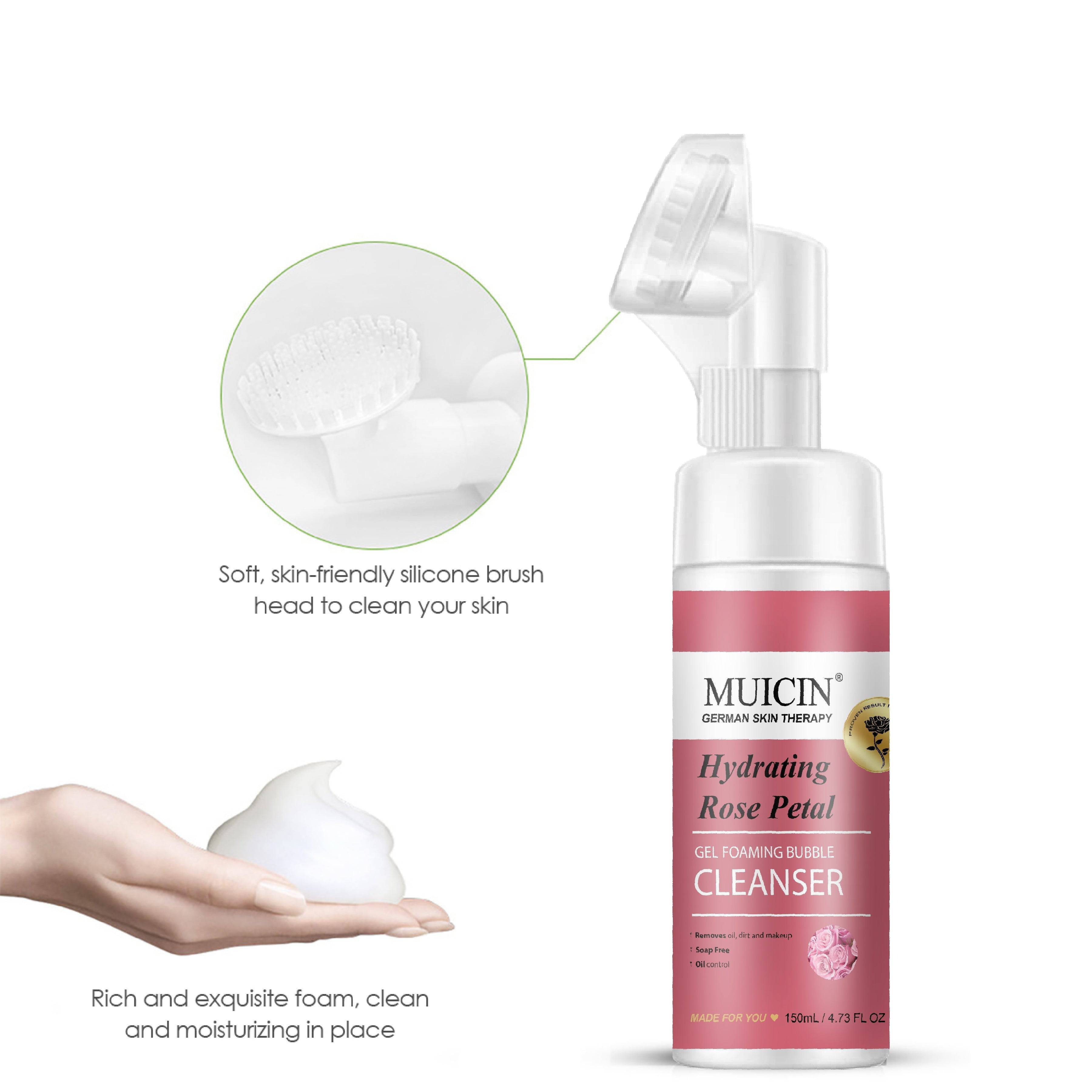 MUICIN - Rose Petal Gel Foaming Bubble Cleanser - 150ml - My Store