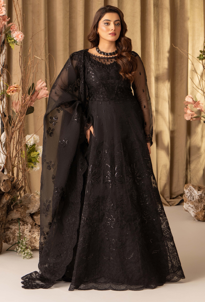 House Of Chiffon By Humdum Unstitched 3 Piece Luxury Formals Suit-D15