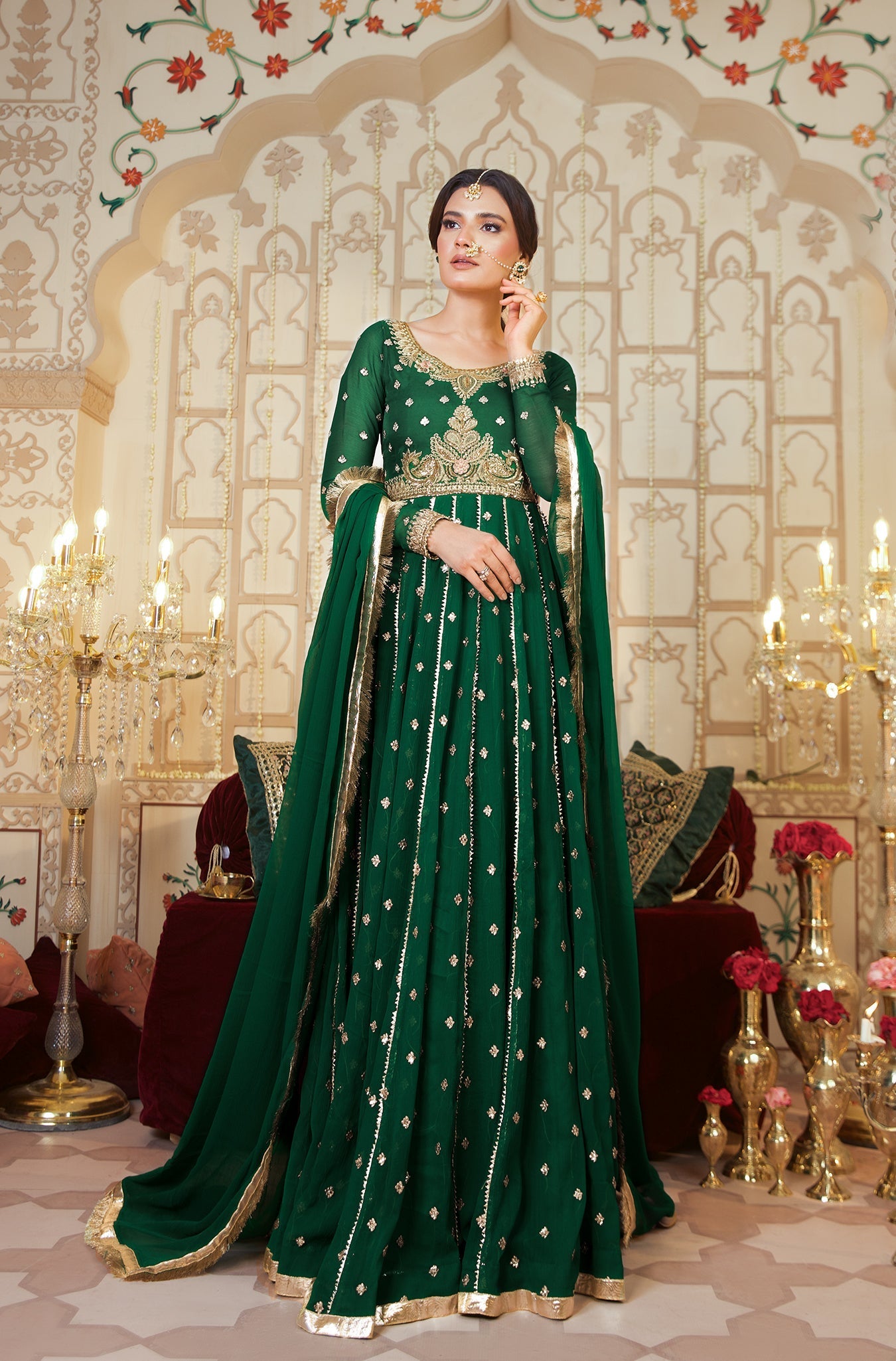 Kalidaar Frocks By Asma & Sidra Stitched Formals Suit-Noor ul Ain