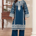 Flutterby Stitched 2 Piece Cotton Satin Winter Collection'2025-Dania-zn