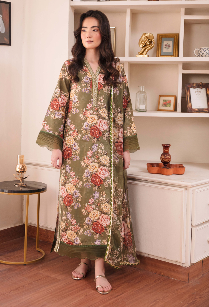 Coco By Humdum Unstitched 3 Piece Viscose Suit-D04