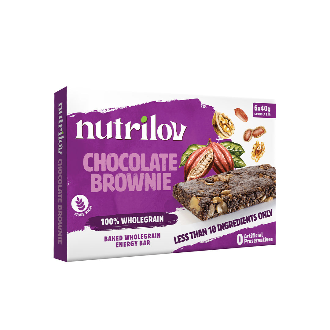 Nutrilov Chocolate Browine Granola Bars 6 X 45g