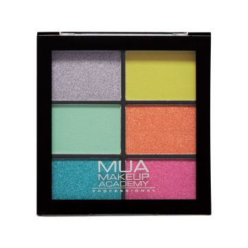 MUA 6 Shade Eyeshadow Palette Bright Lustre
