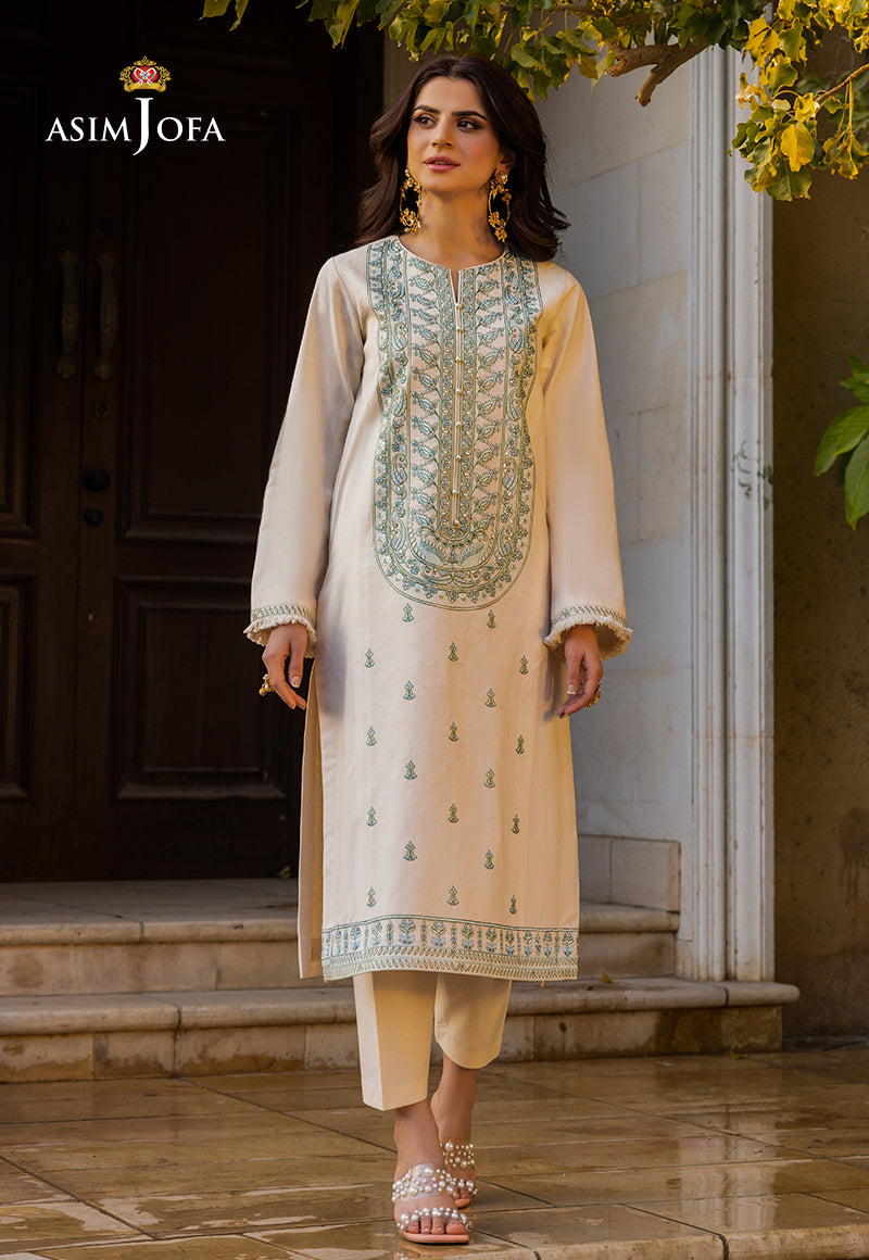 Asim Jofa Pret Essentials '23 Ajpe-42 Embroidered Cambric 2 Pcs