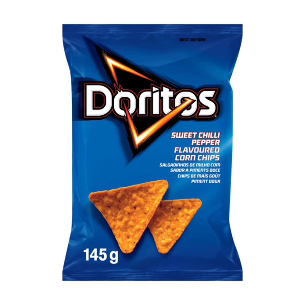 Doritos Sweet Chilli Pepper Flavoured Corn Chips 145g - Snapcart.pk