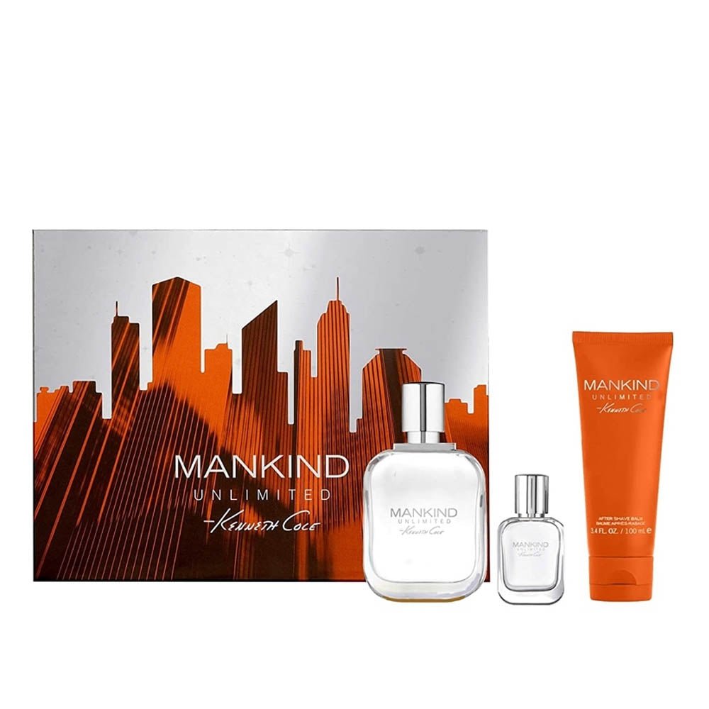 Kenneth Cole Mankind Men EDT 100Ml+EDT+15Ml+ASB 100Ml
