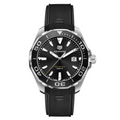 Tag Heuer Aquaracer Calibre 5 Black Rubber Strap Black Dial Quartz Watch for Gents - WAY101AFT6141