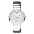 Movado Edge Silver Stainless Steel Silver Dial Quartz Watch for Ladies - 3680012