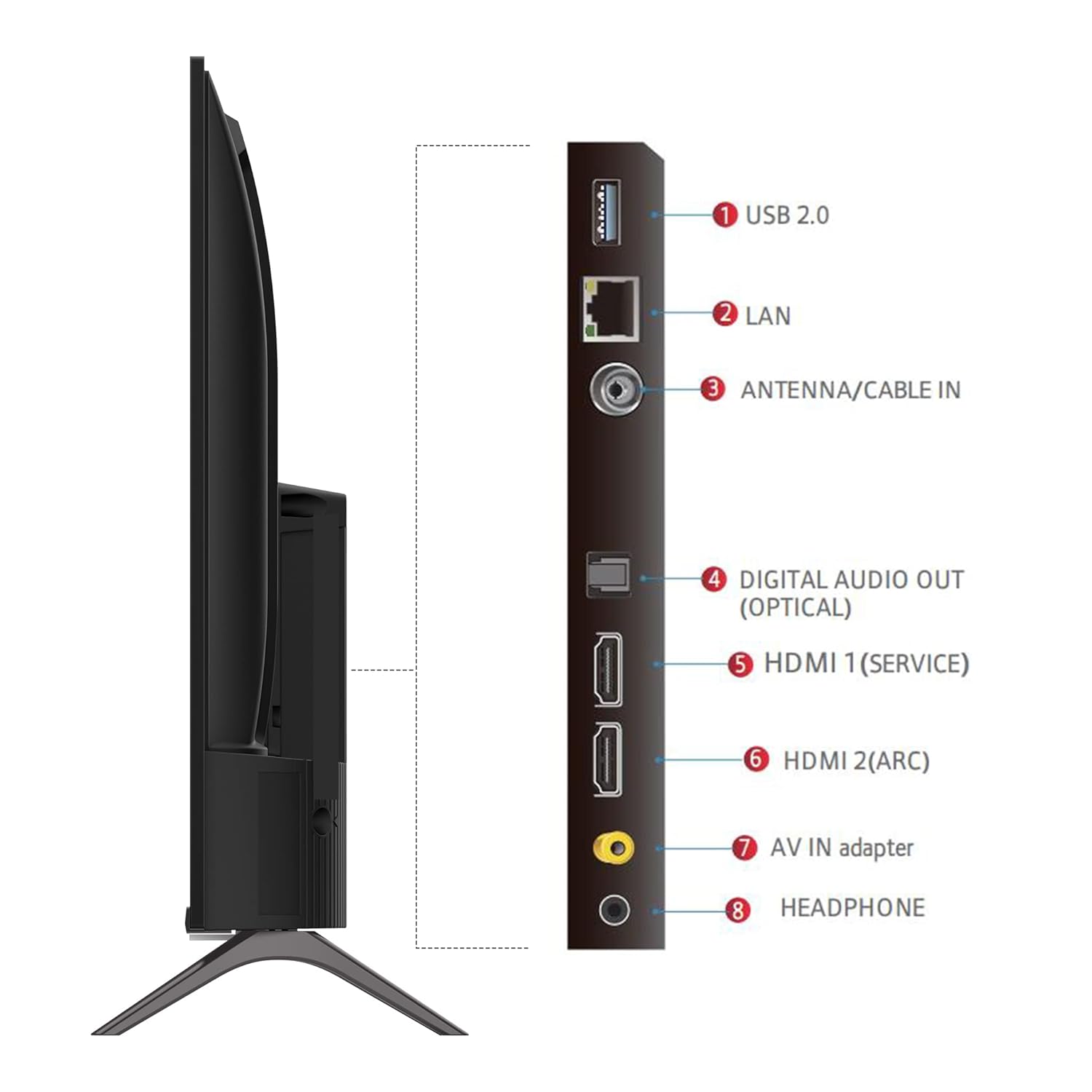 TCL iFFALCON 80.04 cm (32 inches) Bezel-Less S Series HD Ready Smart Android LED TV iFF32S53 - My Store
