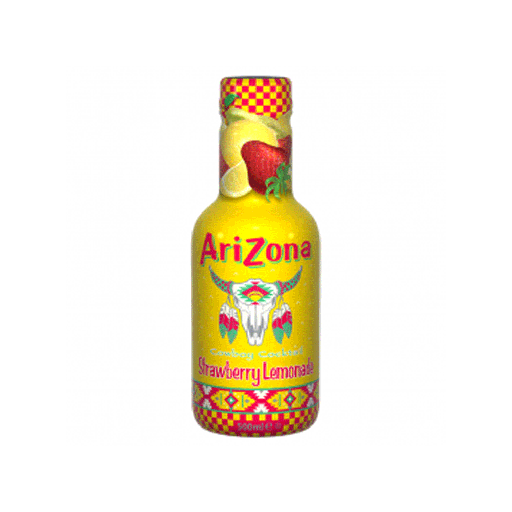 Arizona Strawberry Lemoade With Fruit Juice & Honey 500ml - Snapcart.pk