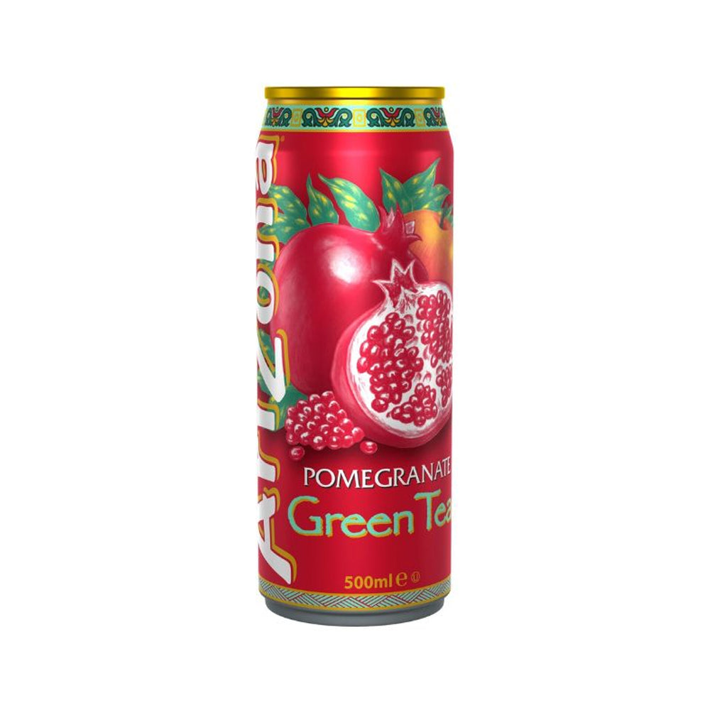 Arizona Pomegranate Green Tea Flavour Can 500ml - Snapcart.pk