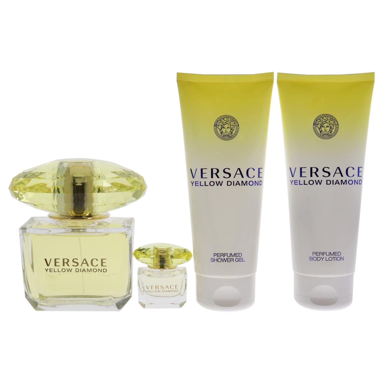 Versace Yellow Diamond Women Set EDT 90Ml+EDT 5Ml+B Lotion 100Ml+S Gel 100Ml
