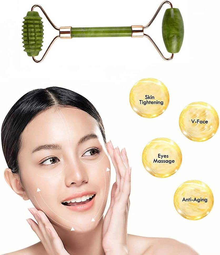 Facial Beauty - Jade + Spiky Roller