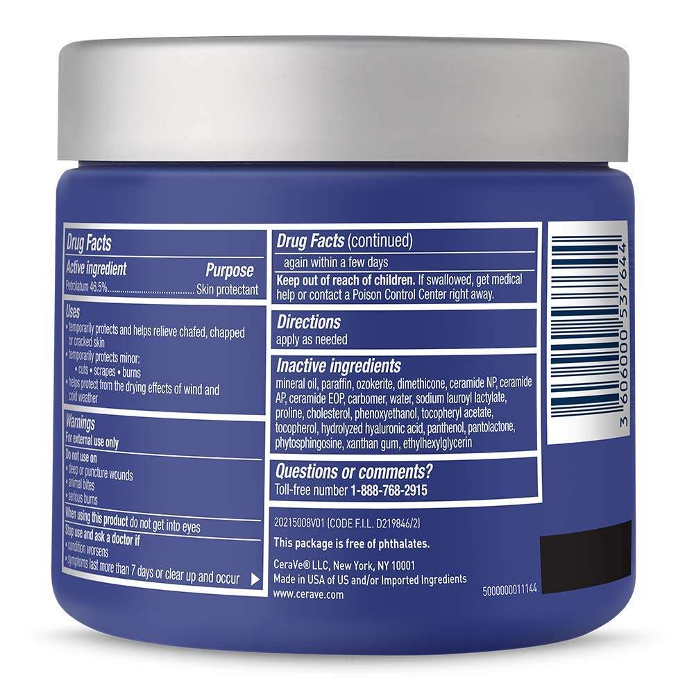 Cerave Healing Ointment Protects and Smooth Dry Cracked & Chafed Skin 340G