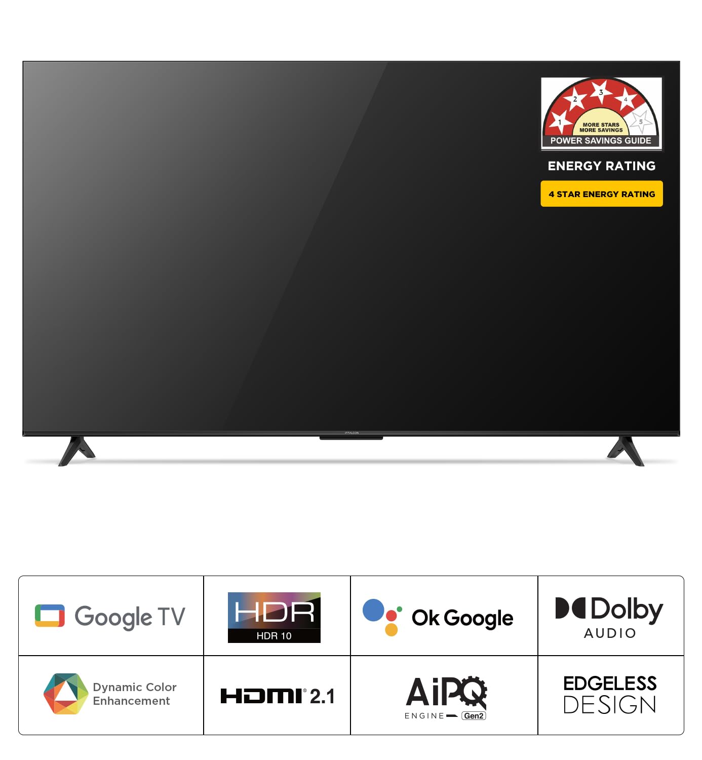 TCL iFFALCON 126 cm (50 inches) 4K Ultra HD Smart LED Google TV iFF50U62 - My Store