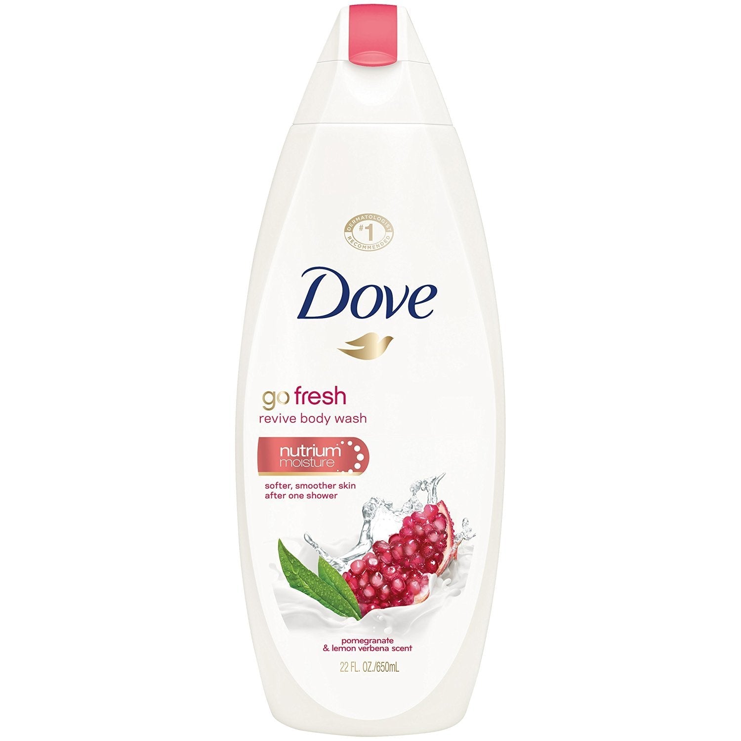 Dove Body Wash Usa Go Fresh Pomegtanate Nutrium Moisture 22Oz/650Ml