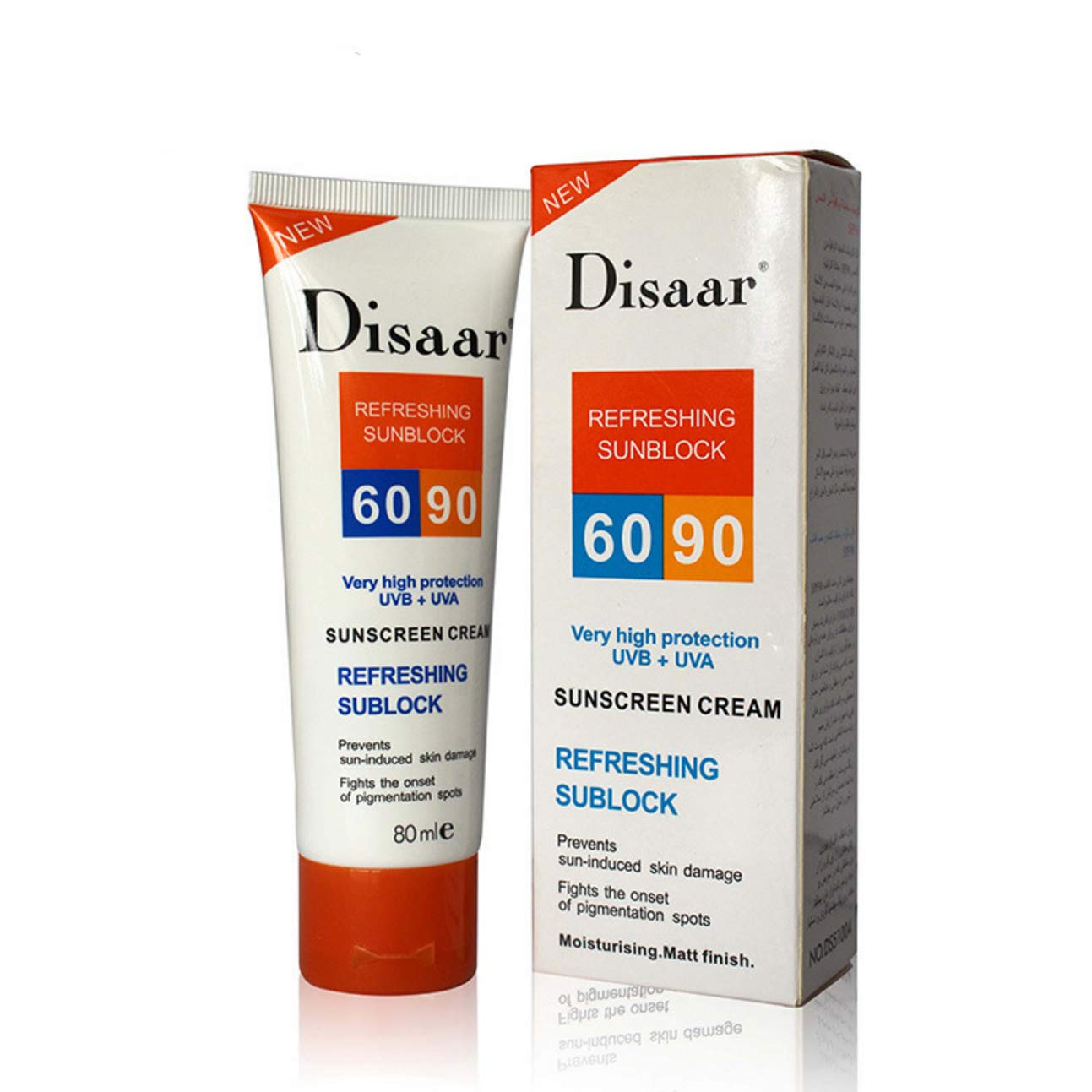 Disaar - Refreshing Sunblock Very High Protection Uvb + Uva Spf 60-90++ 80Ml