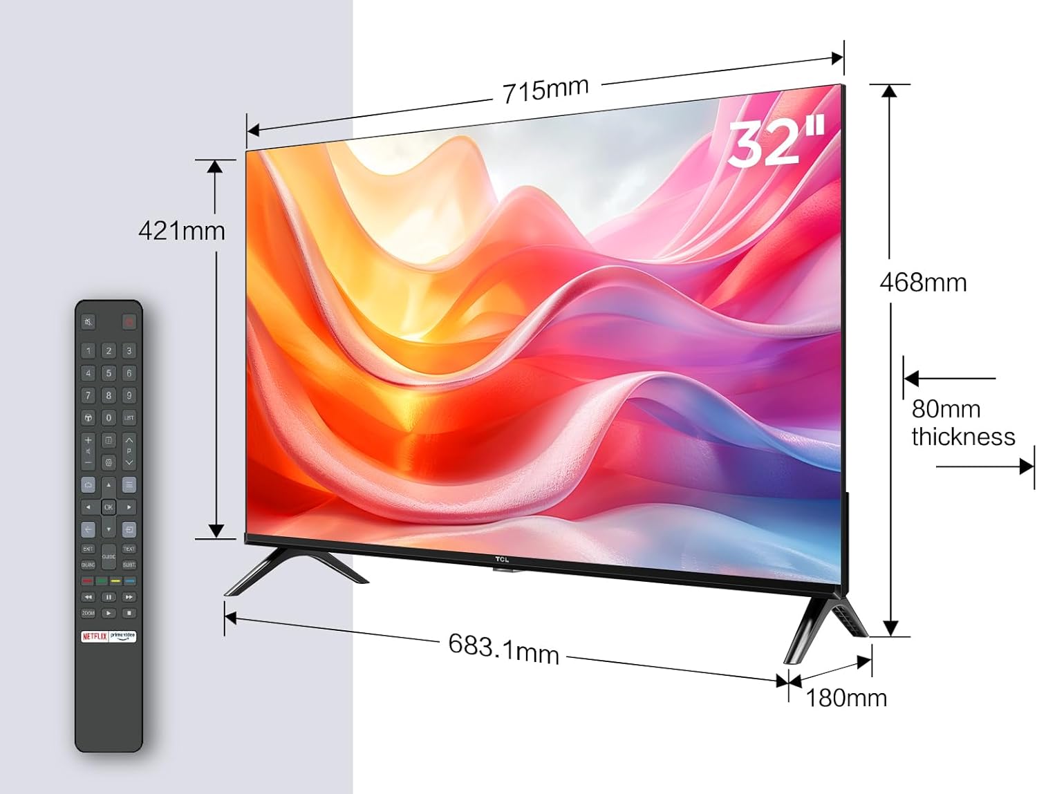 TCL 32L5A, 32 Inch TV, FHD, HDR Smart TV Supported with Android TV - My Store