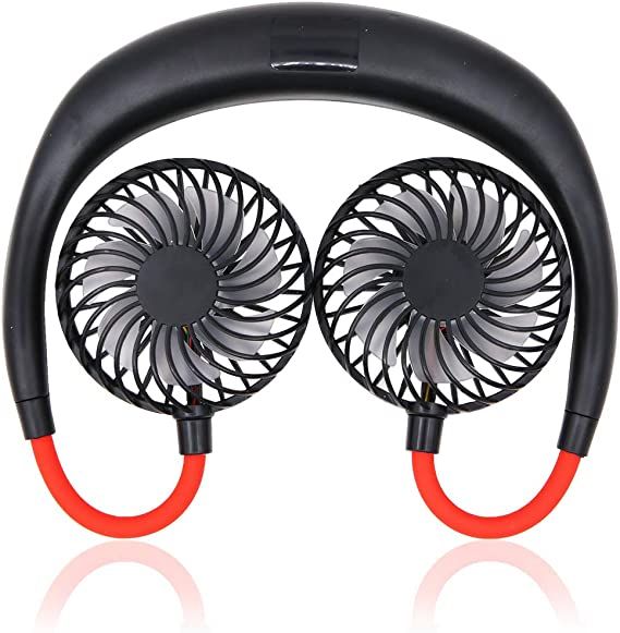 Durable and rechargeable portable hanging and foldable neck fan with 3 speeds and USB chargeable for Kitchen and sports - My Store
