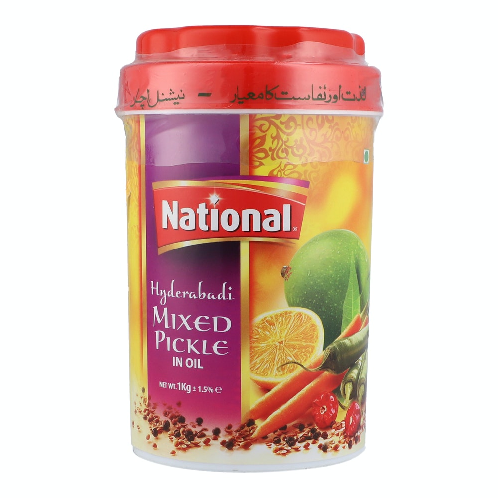National Food Pickle Hyderabadi Mix 1kg Jar - Snapcart.pk
