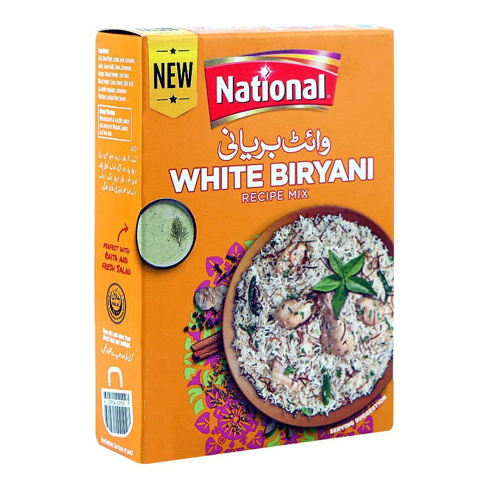National White Biryani Recipe Mix 60g