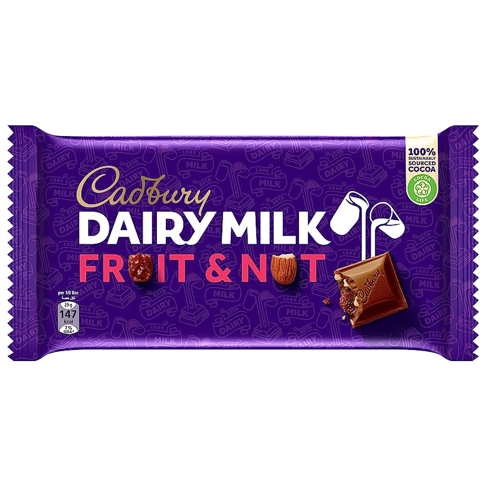 Cadbury Dairy Milk Fruit & Nut Chocolate 230g - Snapcart.pk