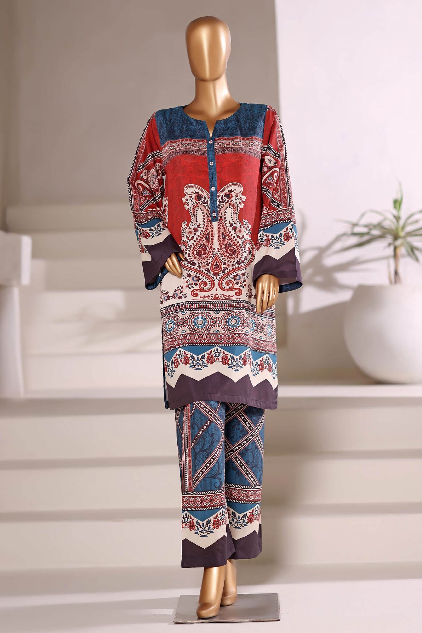 Sada Bahar Stitched 2 Piece Viscose Winter Vol-01 Collection'2025-CV-623-Light Blue