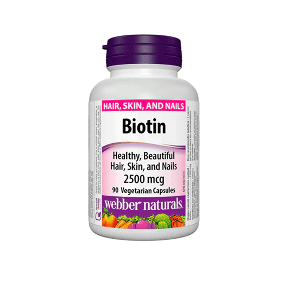 Webber Naturals Biotin 2500mcg Capsules 90s - Snapcart.pk