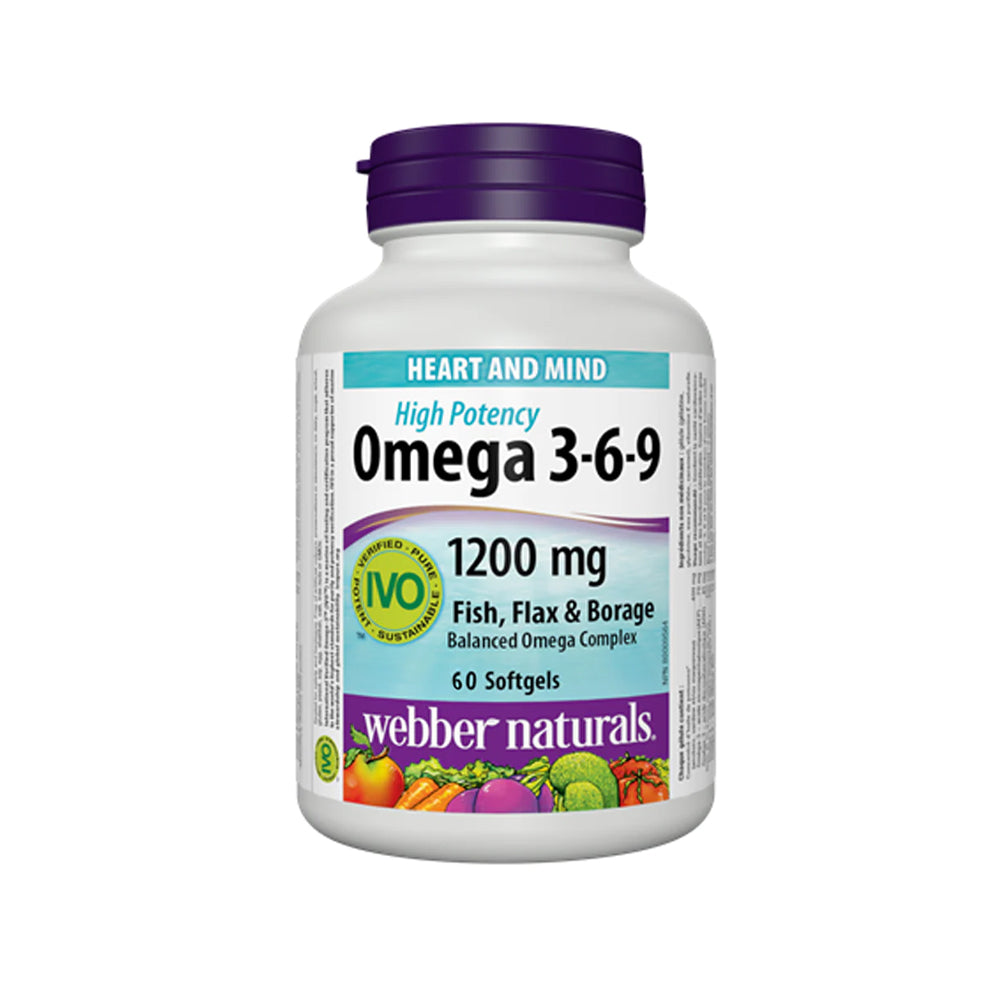Webber Naturals Omega 3-6-9 1200mg 60s - Snapcart.pk