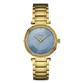 Guess Park Avenue Gold Stainless Steel Blue Dial Quartz Watch for Ladies - W0695L2