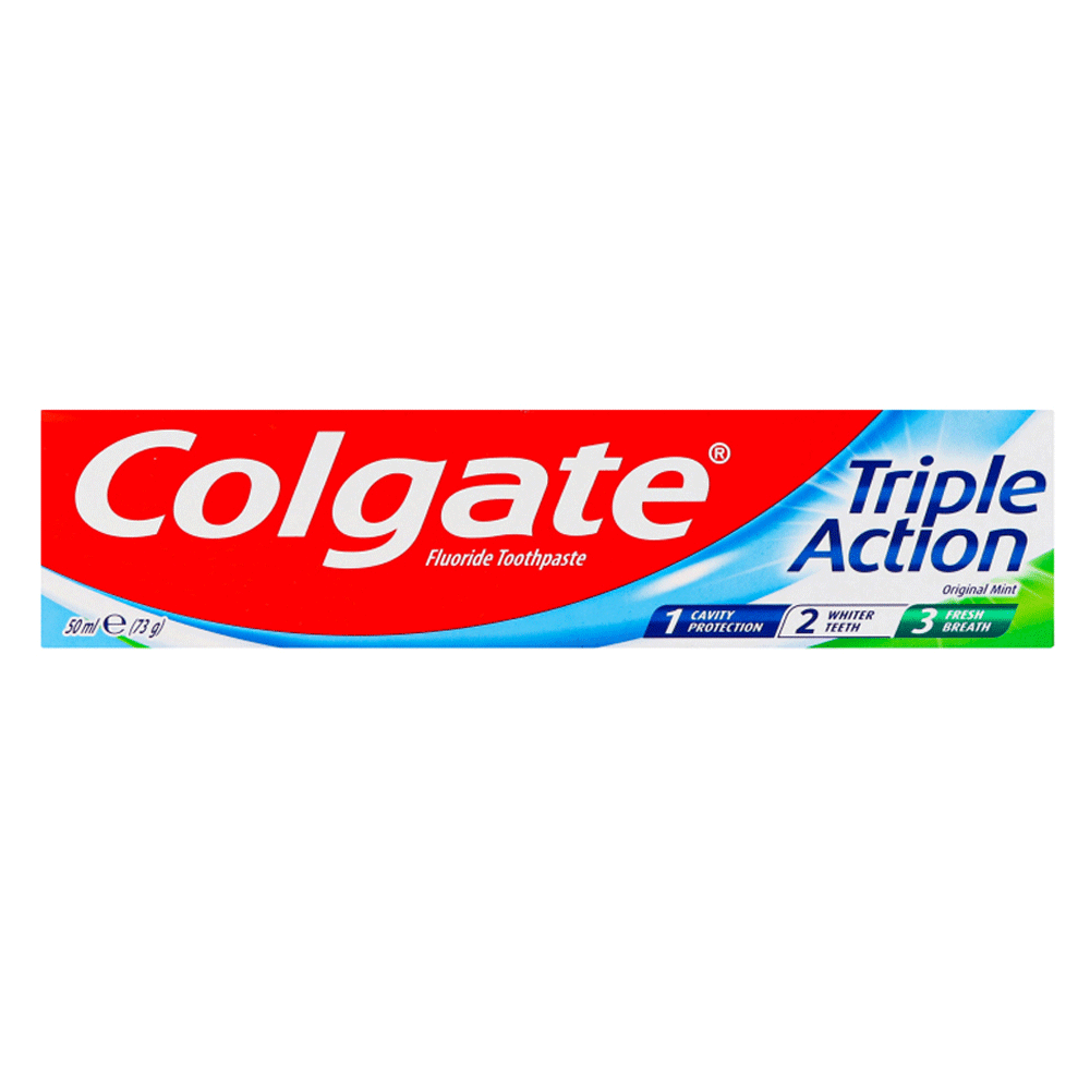 Colgate Triple Action Original Mint Toothpaste 50ml Colgate