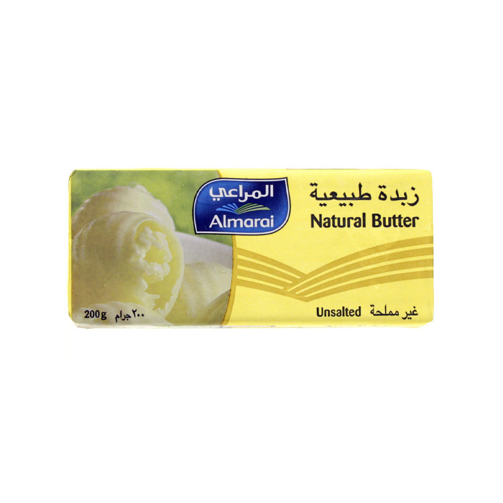 Almarai Natural Butter - Unsalted 200g - Snapcart.pk