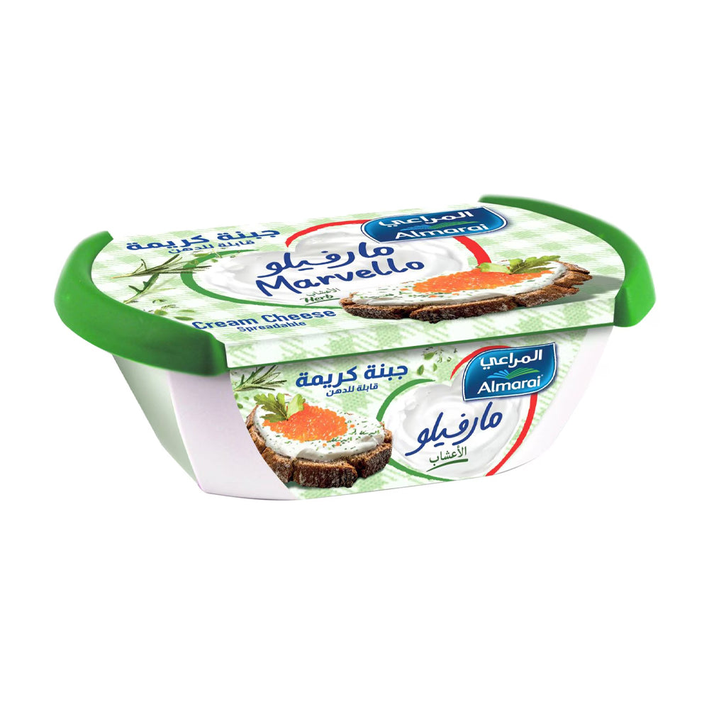Almarai Marvello Herb Cream Cheese Full Fat 200g - Snapcart.pk