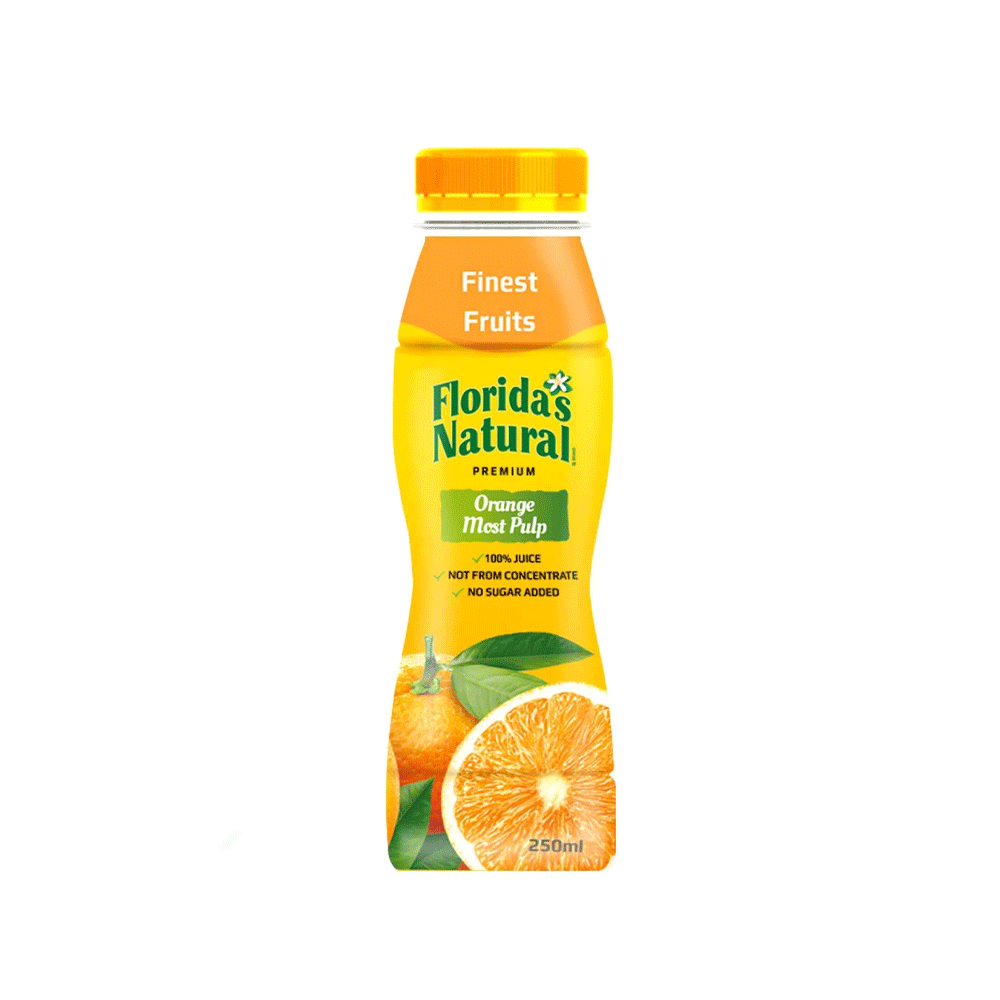 Floridas Natural Orange Most Pulp Juice 250ml - Snapcart.pk