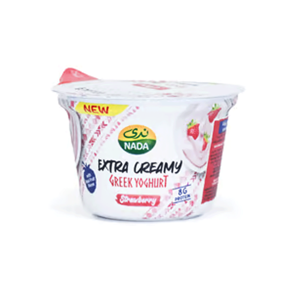 Nada Extra Creamy Greek Yoghurt Strawberry 160g - Snapcart.pk