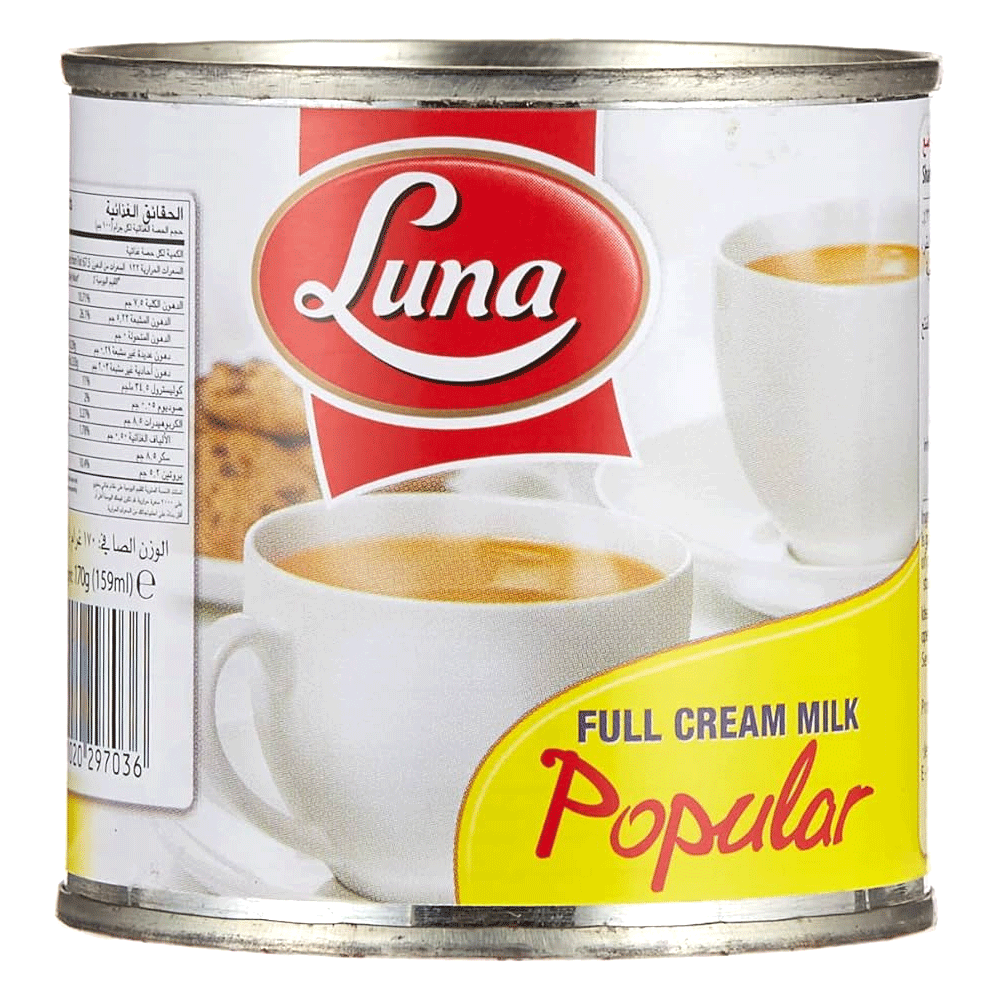 Luna Evaprated Milk Full Cream 159ml