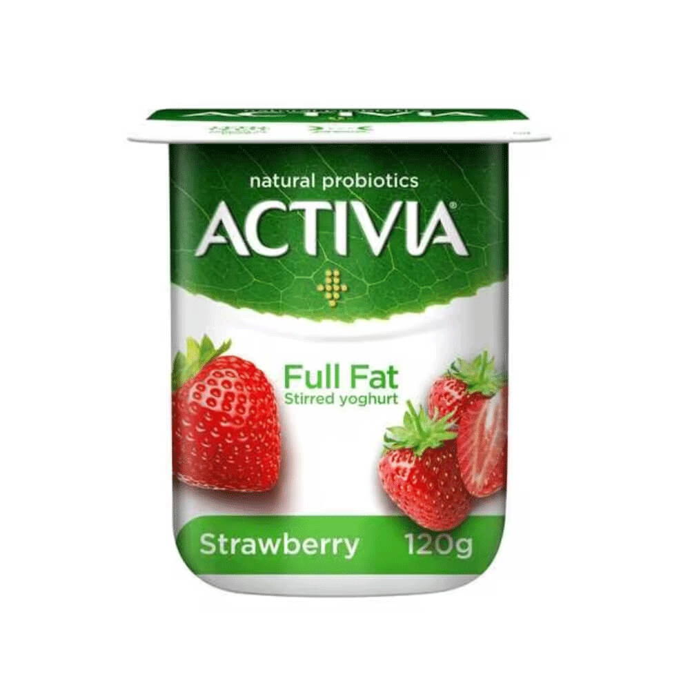 Activia Stirred Yoghurt Strawberry 120g - Snapcart.pk