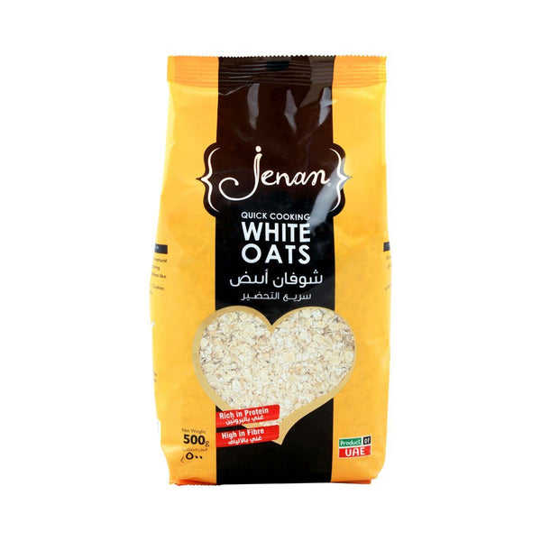 Jenan Quick Cooking White Oats 500g - Snapcart.pk