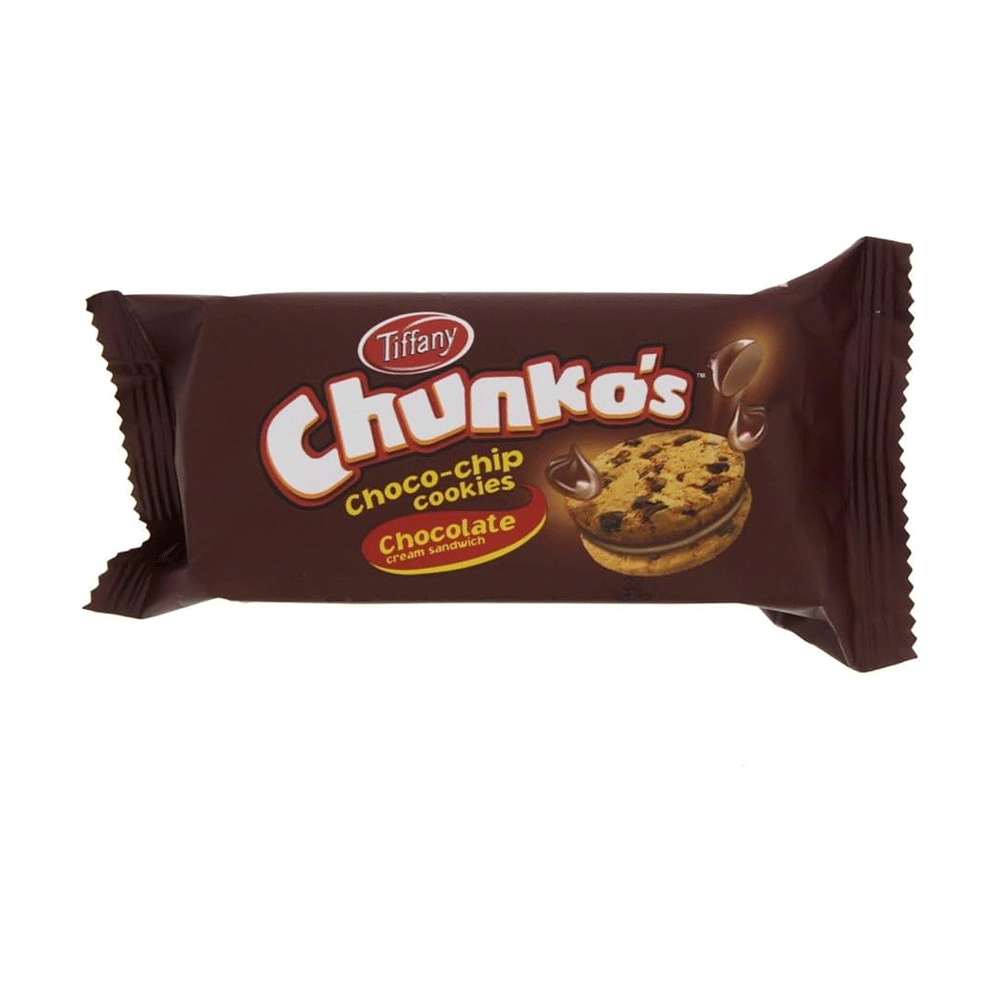 Tiffany Chunko's Choco-chip Cookies - Chocolate Cream Sandwich 43g - Snapcart.pk