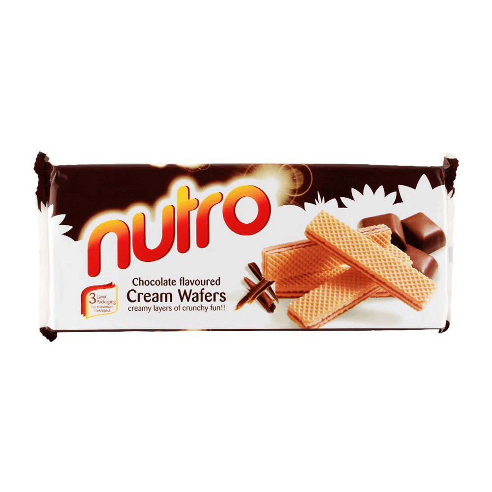 Nutro Chocolate Flavoured Cream Wafers 150g - Snapcart.pk