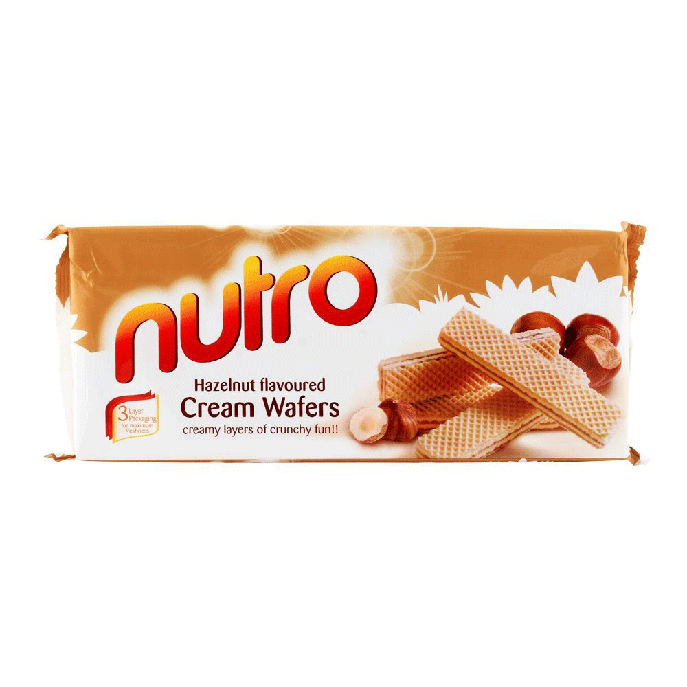 Nutro Hazelnut Flavoured Cream Wafers 150g - Snapcart.pk