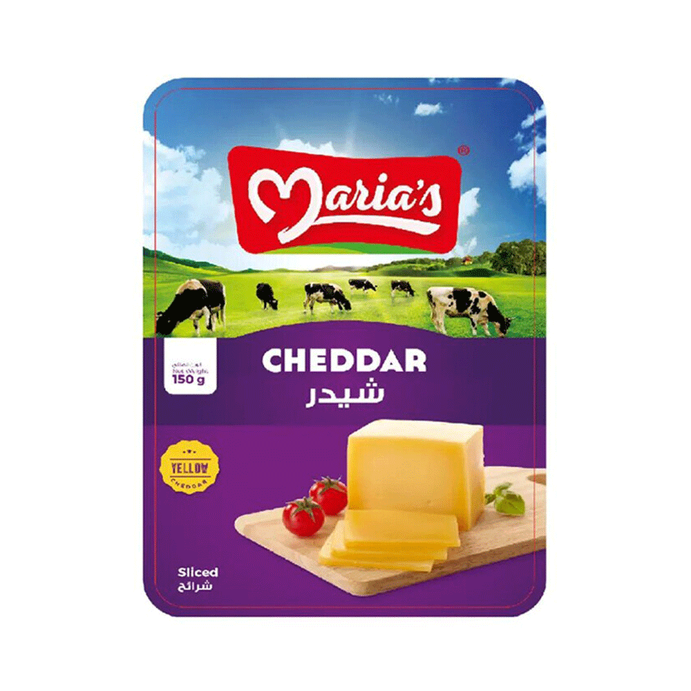 Maria's Yellow Cheddar Cheese Sliced 150g