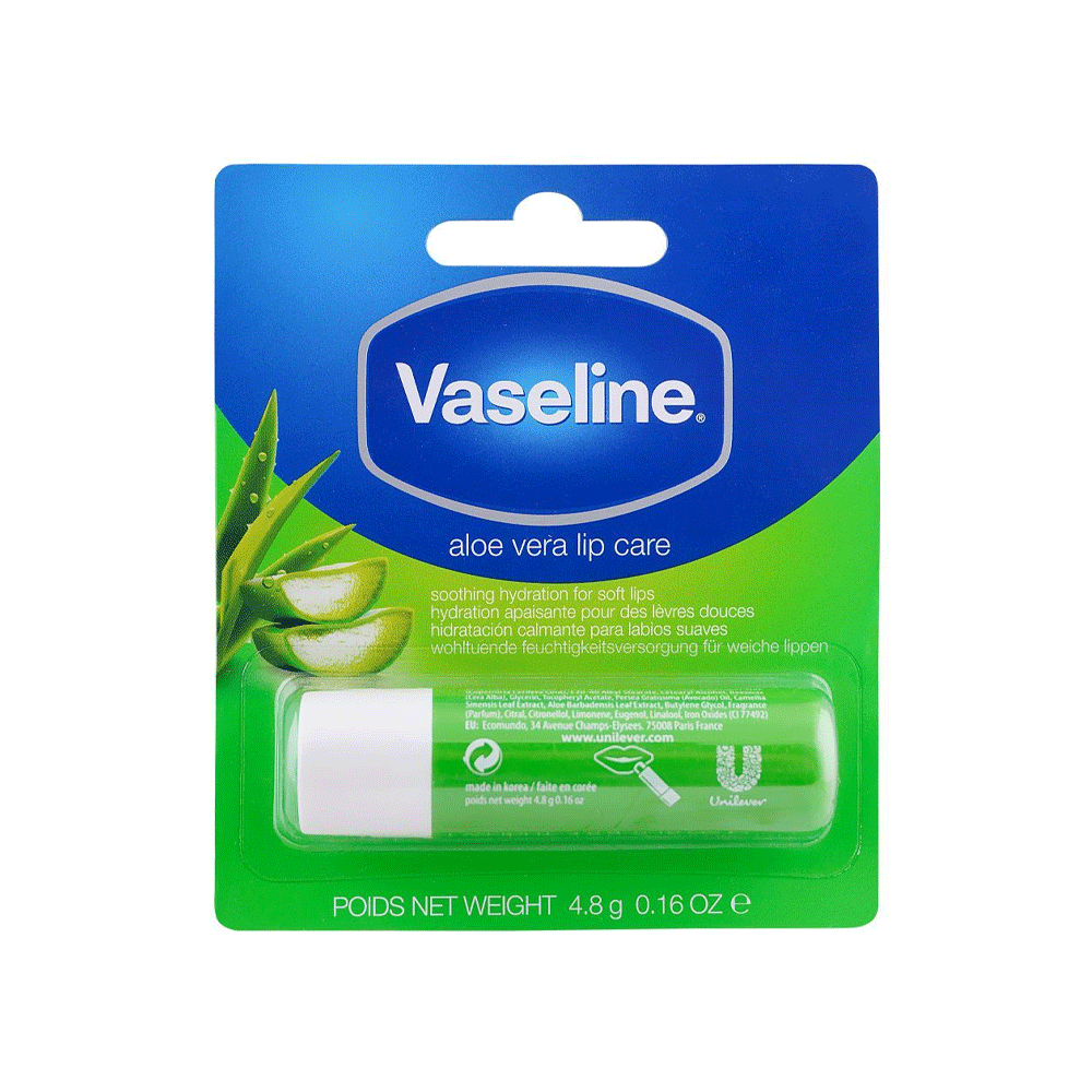 Vaseline Aloe Vera Lip Care Blam 4.8g - Snapcart.pk