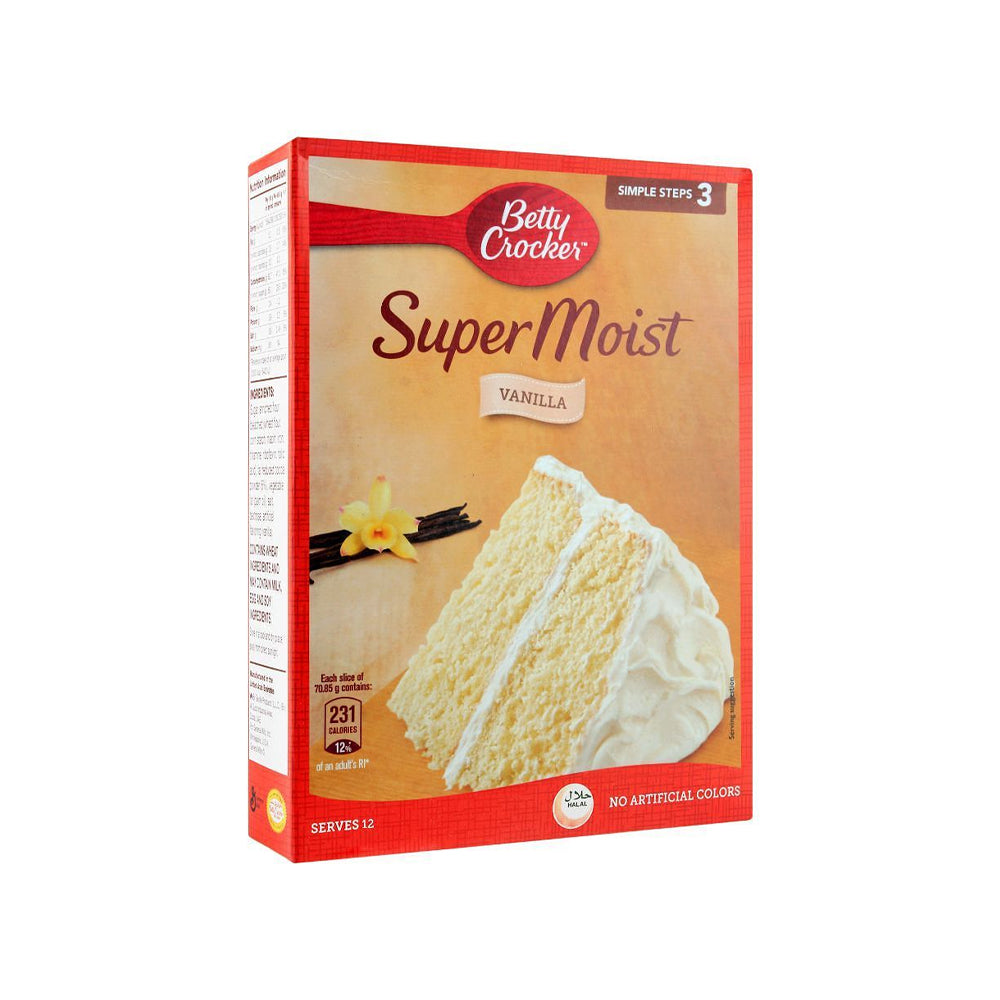 Betty Crocker Supermoist Vanilla 500g - Snapcart.pk