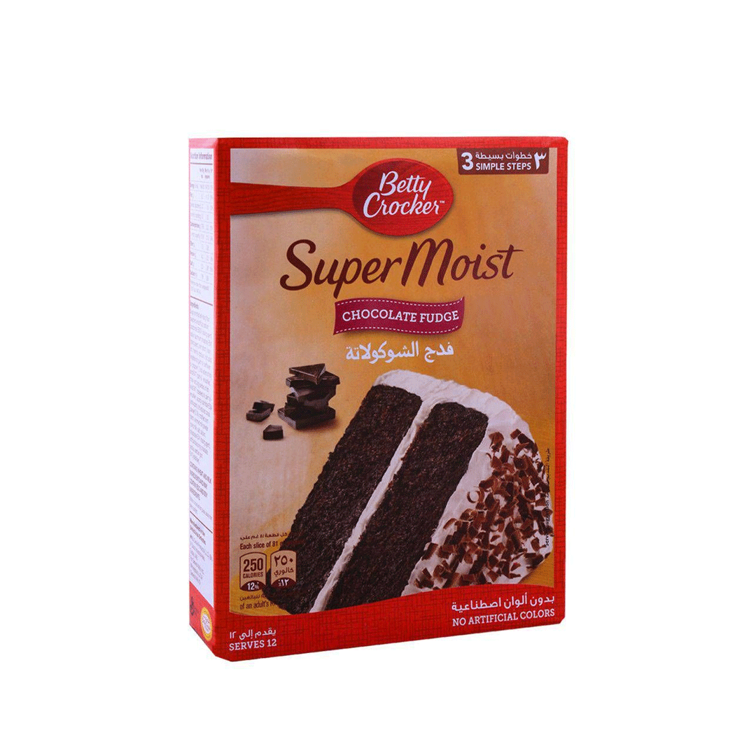 Betty Crocker Super Moist Chocolate Fudge Cake Mix 500g - Snapcart.pk