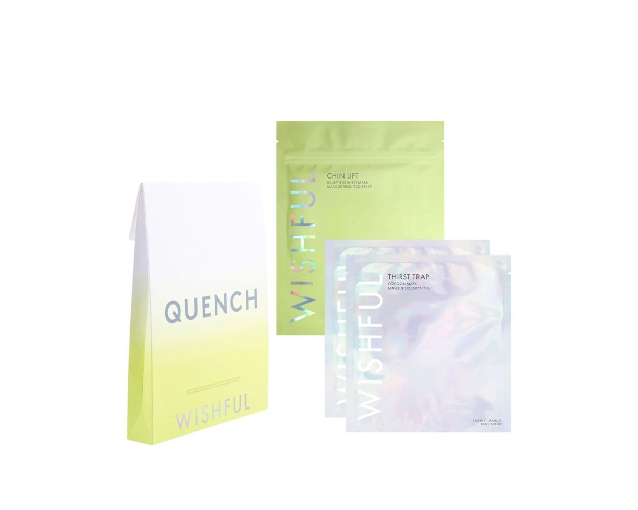 Wishful Quench Sheet Mask Trio Set 2 Thirst Trap 1 Chin Lift