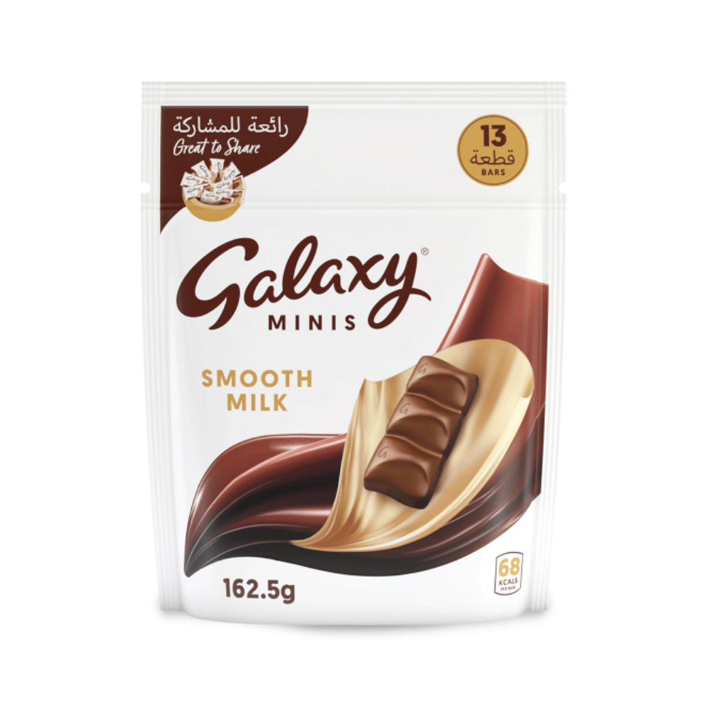 Galaxy Minis Smooth Milk Chocolate Pouch 162.5g - Snapcart.pk