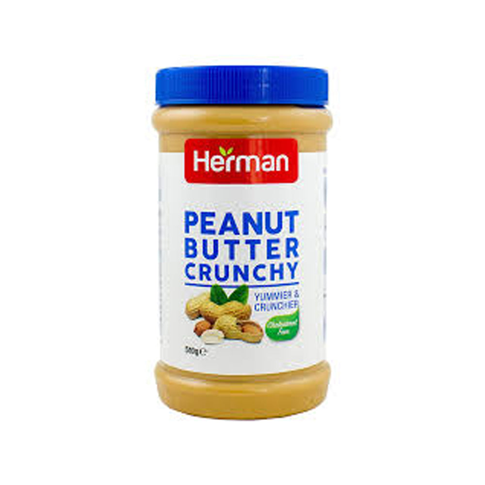 Herman Peanut Butter Crunchy 510g - Snapcart.pk