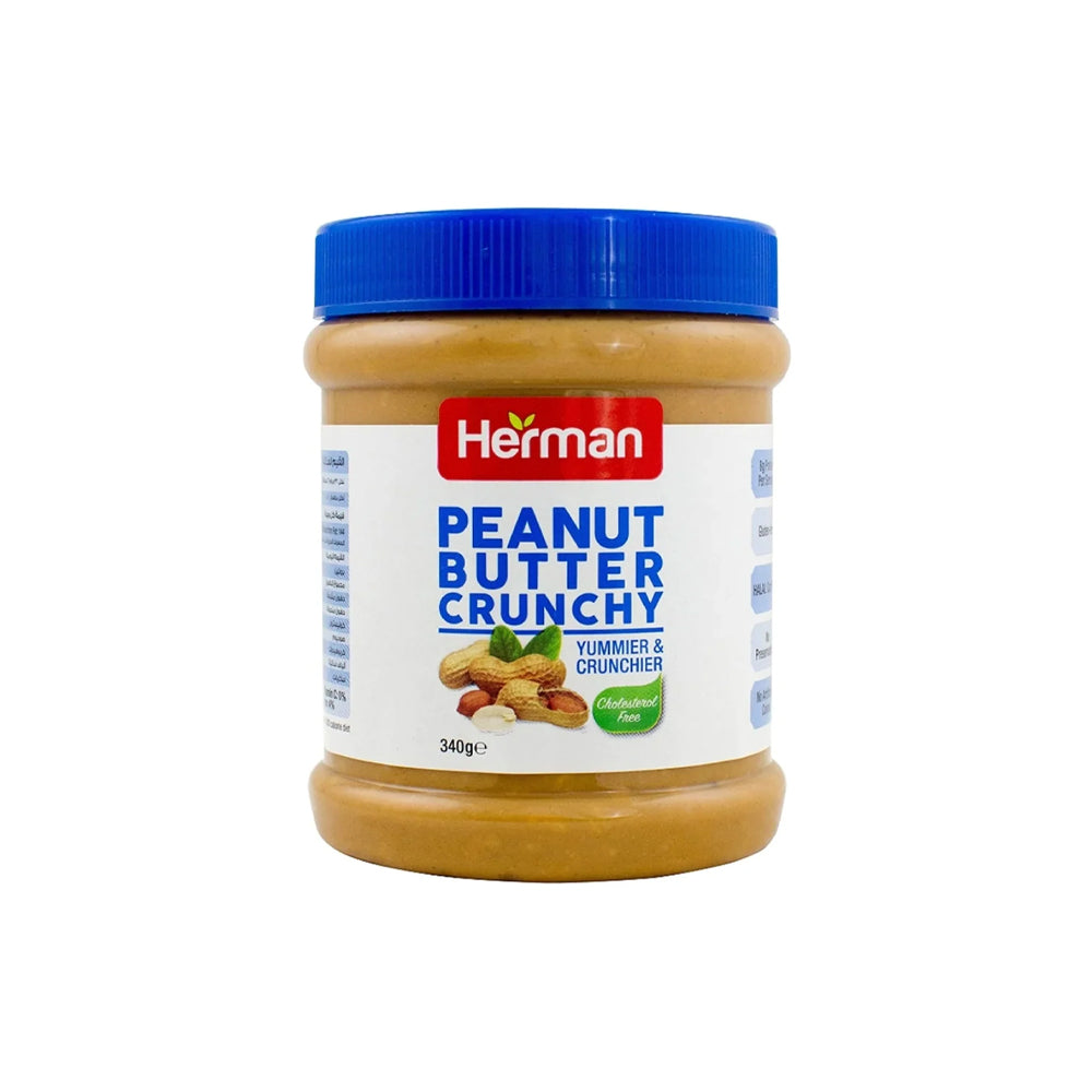 Herman Peanut Butter Crunchy 340g - Snapcart.pk